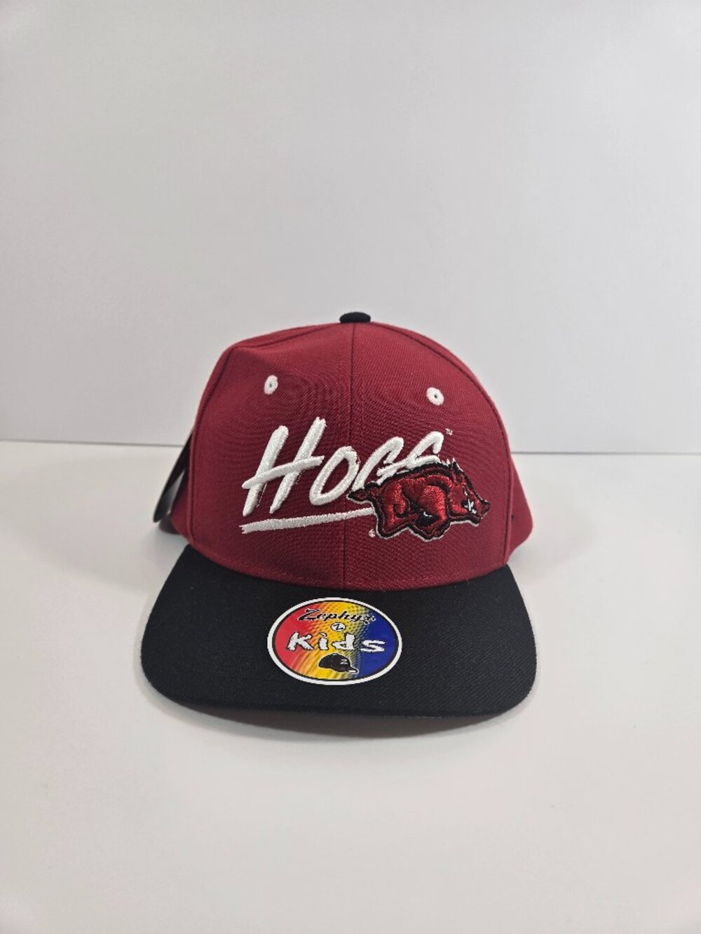Zephyr Arkansas Razorbacks‎ “Hogs” Kids Snapback Hat • New with Tags